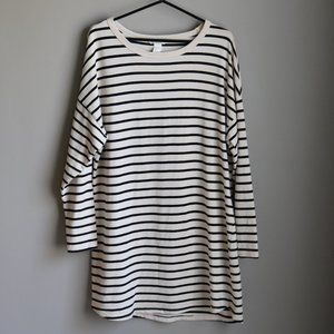 Preppy Cotton Striped Dress